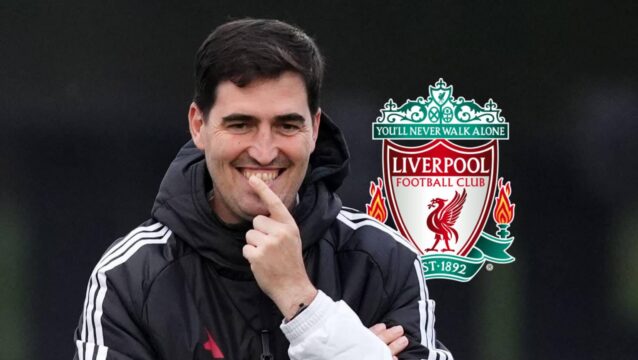 Liverpool manager Andoni Iraola
