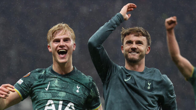 Lucas Bergvall, James Maddison, Tottenham