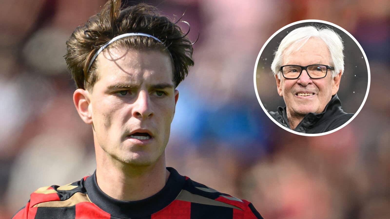 Alex Scott and Bournemouth owner Bill Foley