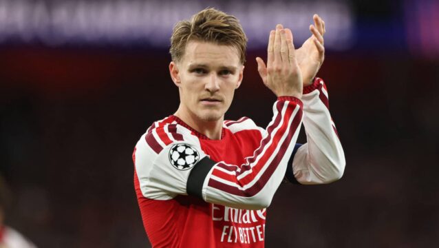 Arsenal captain Martin Odegaard
